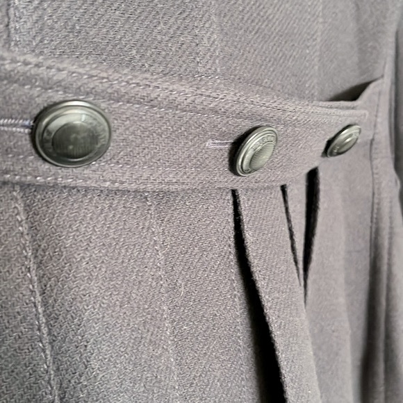 BURBERRY Double-Breasted Cropped Coat Jacket Size 4 - Picture 6 of 14